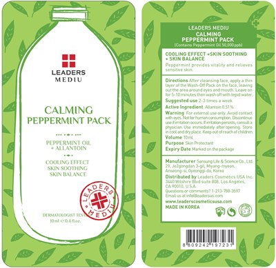 Image Of Cello Pack (Leaders Mediu Calming Peppermint Pack Cello Pack)